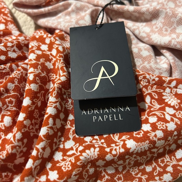 Adrianna Papell Stretch Plus Floral Print Tunic Top Blouse Women's Size 1X  NWT - Picture 14 of 14